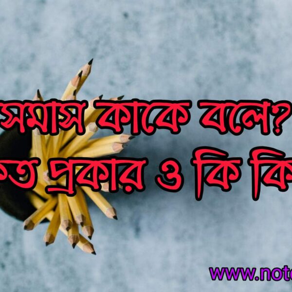 সমাস কি? সমাস কাকে বলে? সমাস কত প্রকার ‍ও কি কি?