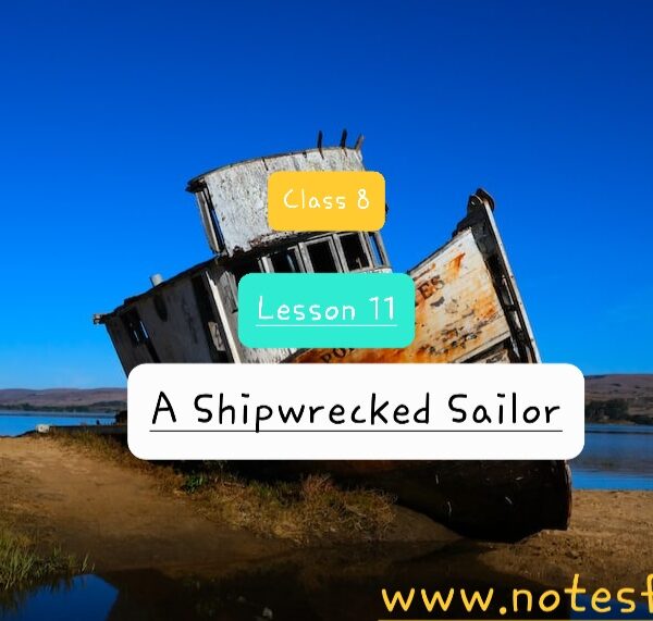 A Shipwrecked Sailor (Lesson 11) Bengali Meaning | Questions – Answers | Class 9