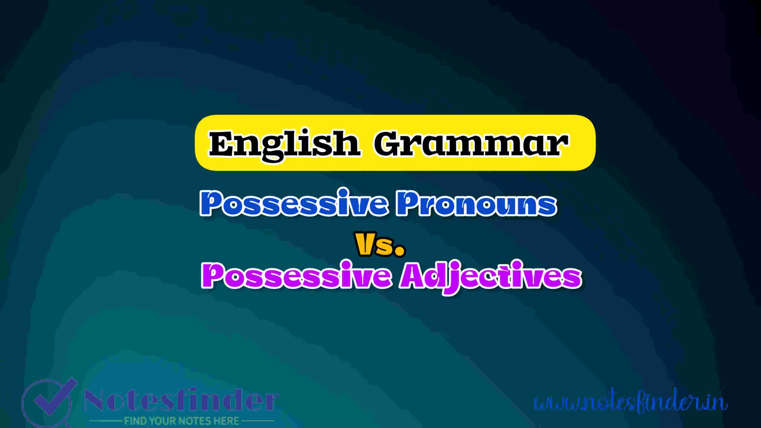 What Is The Difference Between Subject Object And Possessive Pronouns