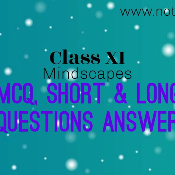 MCQ, Short and Long Questions Answers | Class 11 English
